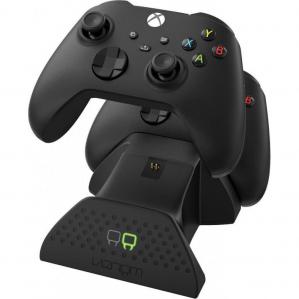 Xbox Series X S Black Wireless Controller with Venom Twin Docking