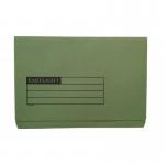 ValueX Document Wallet Full Flap Foolscap 270gsm Green (Pack 50) 45414DENT 94350PG