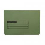 ValueX Document Wallet Full Flap Foolscap 270gsm Green (Pack 50) 45414DENT 94350PG