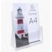 Exacompta Counter Literature Holders A4 1 Pocket Clear Acrylic 74058D 94903EX