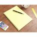 Silvine Luxpad Pressboard Notebook Twinwire Tinted Yellow Paper A4 Yellow (Pack 5) PRA4Y 95435SC