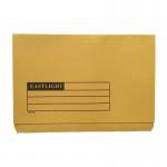 ValueX Document Wallet Full Flap Foolscap 270gsm Yellow (Pack 50) 45419DENT 96170PG