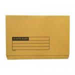 ValueX Document Wallet Full Flap Foolscap 270gsm Yellow (Pack 50) 45419DENT 96170PG