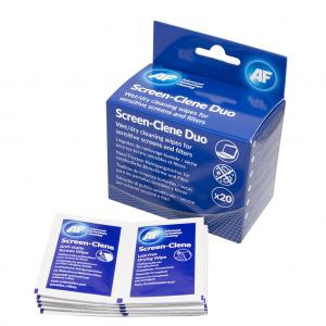 Photos - Other for Computer DUO AF Screen-Clene  WetDry Cleaning Wipes Pack 20 SCR020 AFSCR020 