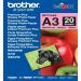Brother A3 Premium Plus Glossy Photo Paper 20 Sheets - BP71GA3 BRBP71GA3
