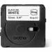 Brother 12mm Black on White Tape -BTAG231 BRBTAG231