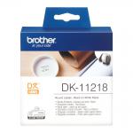 Brother Black On White Round 24mm Labels 1000 Labels - DK11218 BRDK11218