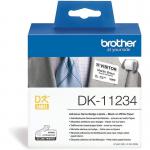 Brother Black On White Label 60mm x 86mm 260 Labels - DK11234 BRDK11234