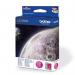 The photograph shows a bright and vibrant magenta ink cartridge, specifically designed for use with Brother printers. It has a 7ml capacity and is part of the Brother Ink Cartridges collection. The design is sleek and modern, with the brand name clearly visible on the label.