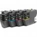 Brother Black Cyan Magenta Yellow Standard Capacity Ink Cartridge Multipack 4 x 500 pages (Pack 4) - LC421XLVAL BRLC421XLVAL