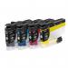 Brother Black Cyan Magenta Yellow Standard Capacity Ink Cartridge Multipack 4 x 750 pages (Pack 4) - LC424VAL BRLC424VAL