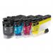Brother Black Cyan Magenta Yellow Standard Capacity Ink Cartridge Multipack 3k 3 x 1.5k pages (Pack 4) - LC426VAL BRLC426VAL