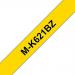 Brother Black On Yellow Ptouch Ribbon 9mm x 8m - MK621BZ BRMK621BZ