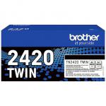 Brother Black Toner Cartridge Twin Pack 2 x 3k pages (Pack 2) - TN2420TWIN BRTN2420TWIN