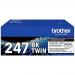 Brother Black Toner Cartridge Twin Pack 2 x 3k pages (Pack 2) - TN247BKTWIN BRTN247BKTWIN