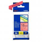 Brother Black On Red PTouch Ribbon 18mm x 8m - TZE441 BRTZE441