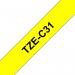 Brother Fluroescent Black On Yellow Label Tape 12mm x 5m - TZEC31 BRTZEC31