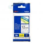 Brother Black on Matt Clear PTouch Ribbon 12mm x 8m - TZEM31 BRTZEM31