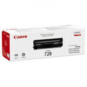 Canon 728BK Black Standard Capacity Toner Cartridge 2.1k pages -