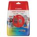 Canon CLI526 Photo Black Cyan Magenta Yellow Standard Capacity Ink Multipack 4 x 9ml (Pack 4) + 50 sheets 10 x 15cm Photo Paper Value Pack - 4540B017 CACLI526PHOTOVP