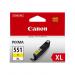 Canon CLI551XLY Yellow High Yield Ink Cartridge 11ml - 6446B001 CACLI551XLY