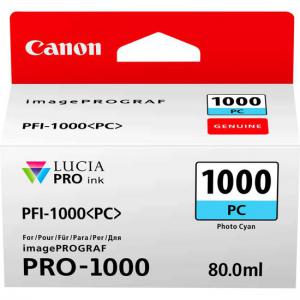 Click to view product details and reviews for Canon Pfi1000pc Photo Cyan Standard Capacity Ink Cartridge 80ml.