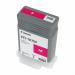 This picture includes a bundle of Canon ink cartridges in the color magenta. The standard capacity cartridges hold 130ml of ink and are labeled with the code PFI107M.