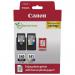 Canon PG540CL541 CMYK PVP Standard Ink Cartridge 8ml + Photo Paper - 5225B013 CAPG540/CL541PVP