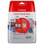 Canon PG-545XLCL-546XL Photo Paper Value Pack - 2-pack - High Yield - BKCMY Ink Cartridge Paper Kit - 8286B011 CAPG545XL/C546XLPVP