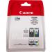 Canon PG- 560CL-561 Black & Colour Standard Ink Cartridge 1 x 7.5ml + 3 x 8.3ml + Photo Paper 100 x 150mm 50Pk - 3713C008 CAPG560CL561PVP