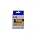 Epson LK-4KBK Black on Gold Satin Ribbon Label Cartridge 12mm x 5m - C53S654001 EPC53S654001