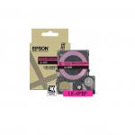 Epson LK-4PBF Black on Fluorescent Pink Tape Cartridge 12mm - C53S672100 EPC53S672100