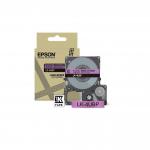 Epson LK-4UBP Black on Purple Tape Cartridge 12mm - C53S672101 EPC53S672101