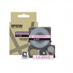 Epson LK-4PAS Gray on Soft Pink Tape Cartridge 12mm - C53S672103 EPC53S672103