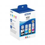 Epson 102 Black Cyan Magenta Yellow Ink Cartridge Multipack 127ml + 3 x 70ml (Pack 4) - C13T03R640 EPT03R640