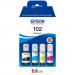 Epson 102 Black Cyan Magenta Yellow Ink Cartridge Multipack 127ml + 3 x 70ml (Pack 4) - C13T03R640 EPT03R640