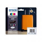 Epson 405 Black Cyan Magenta Yellow Standard Capacity Ink Cartridge Multipack 7.6ml + 3 x 5.4ml (Pack 4) - C13T05G64010 EPT05G64010