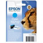 Epson T0712 Cheetah Cyan Standard Capacity Ink Cartridge 6ml - C13T07124012 EPT071240AO