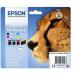 Epson T0715 Cheetah Black Cyan Magenta Yellow Standard Capacity Ink Cartridge Multipack 7.4ml + 3 x 5.5ml (Pack 4) - C13T07154012 EPT071540AO