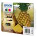 Epson Pineapple 604 Black Cyan Magenta Yellow Standard Capacity Ink Cartridge Multipack 8.9ml + 3 x 4ml (Pack 4) - C13T10H94010 EPT10H94010