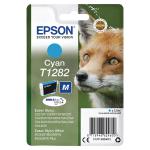 Epson T1282 Fox Cyan Standard Capacity Ink Cartridge 3.5ml - C13T12824012 EPT12824010