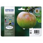 Epson T1295 Apple Black Cyan Magenta Yellow Standard Capacity Ink Cartridge Multipack 11ml + 3 x 7ml (Pack 4) - C13T12954012 EPT12954010