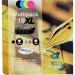 Epson 16XL Pen and Crossword Black Cyan Magenta Yellow High Yield Ink Cartridge Multipack 12.9ml Black + 3 x 6.5ml (Pack 4) - C13T16364022 EPT16364022