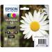 Epson 18 Daisy Black Cyan Magenta Yellow Standard Capacity Ink Cartridge Multipack 5ml + 3 x 3ml (Pack 4) - C13T18064012 EPT18064010