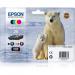 Epson 26 Polar Bear Black Cyan Magenta Yellow Standard Capacity Ink Cartridge Multipack 6ml + 3 x 4.5ml (Pack 4) - C13T26164010 EPT26164010