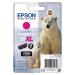 Epson 26XL Polar Bear Magenta High Yield Ink Cartridge 10ml - C13T26334012 EPT26334010