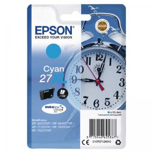Epson 27XL Alarm Clock Cyan High Yield Ink Cartridge 10ml -