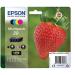 Epson 29 Strawberry Black Cyan Magenta Yellow Standard Capacity Ink Cartridge Multipack 5ml + 3 x 3ml (Pack 4) - C13T29864012 EPT29864010