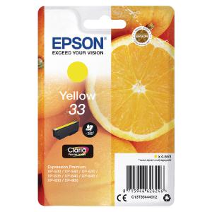 Click to view product details and reviews for Epson 33 Oranges Yellow Standard Capacity Ink Cartridge 45ml.