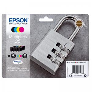 Epson 35 Padlock Black Cyan Magenta Yellow Standard Capacity Ink